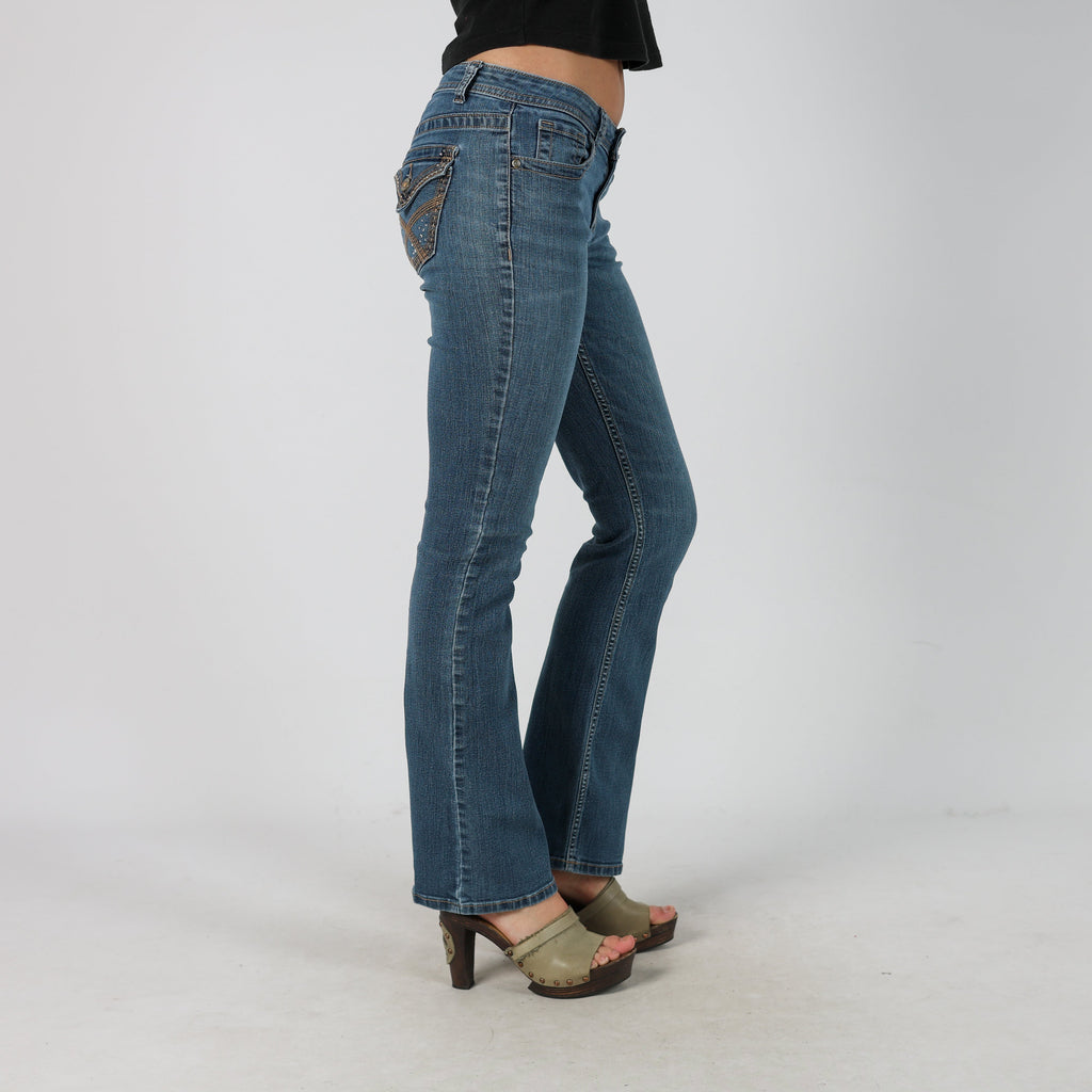 Blue Y2K APT. 9 Bootcut Jeans (S)
