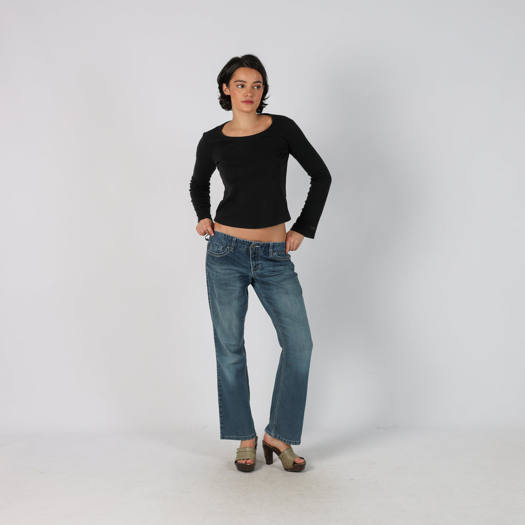 Blue Y2K Maurices Bootcut Jeans (M)