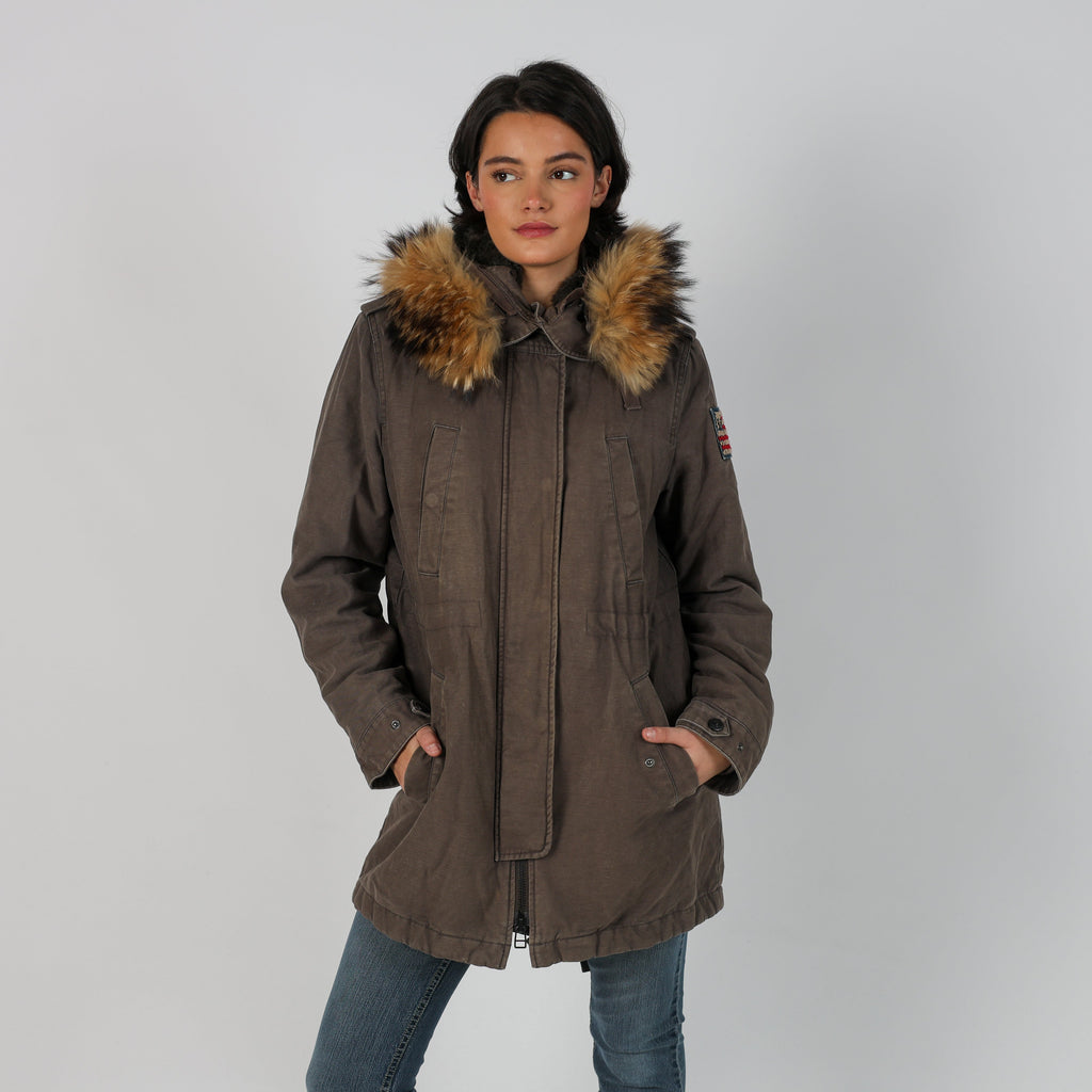 Brown Y2K True Religion Coat (M)