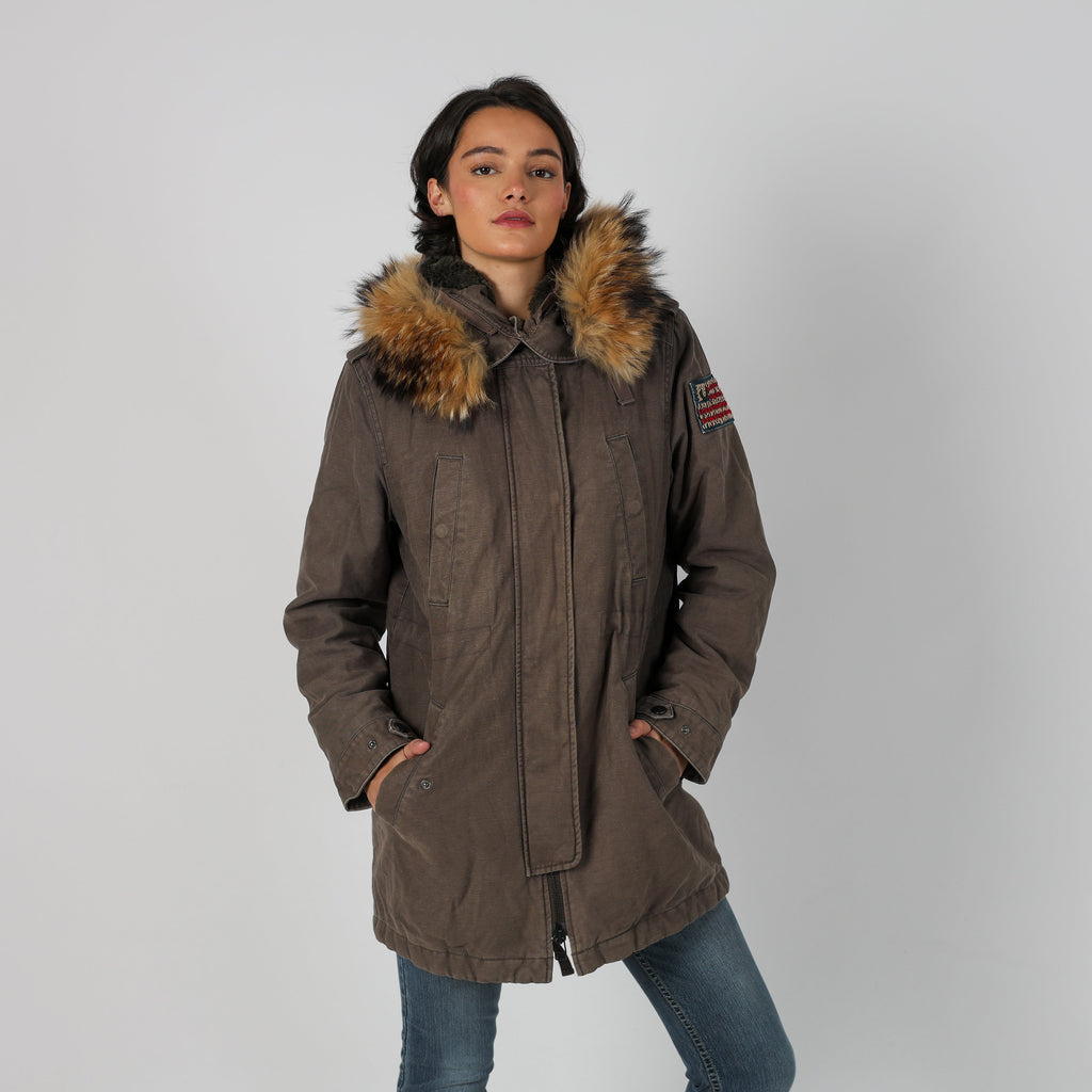 Brown Y2K True Religion Coat (M)