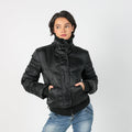 Black Y2K Giorgia & Johns Puffer Jacket (M)