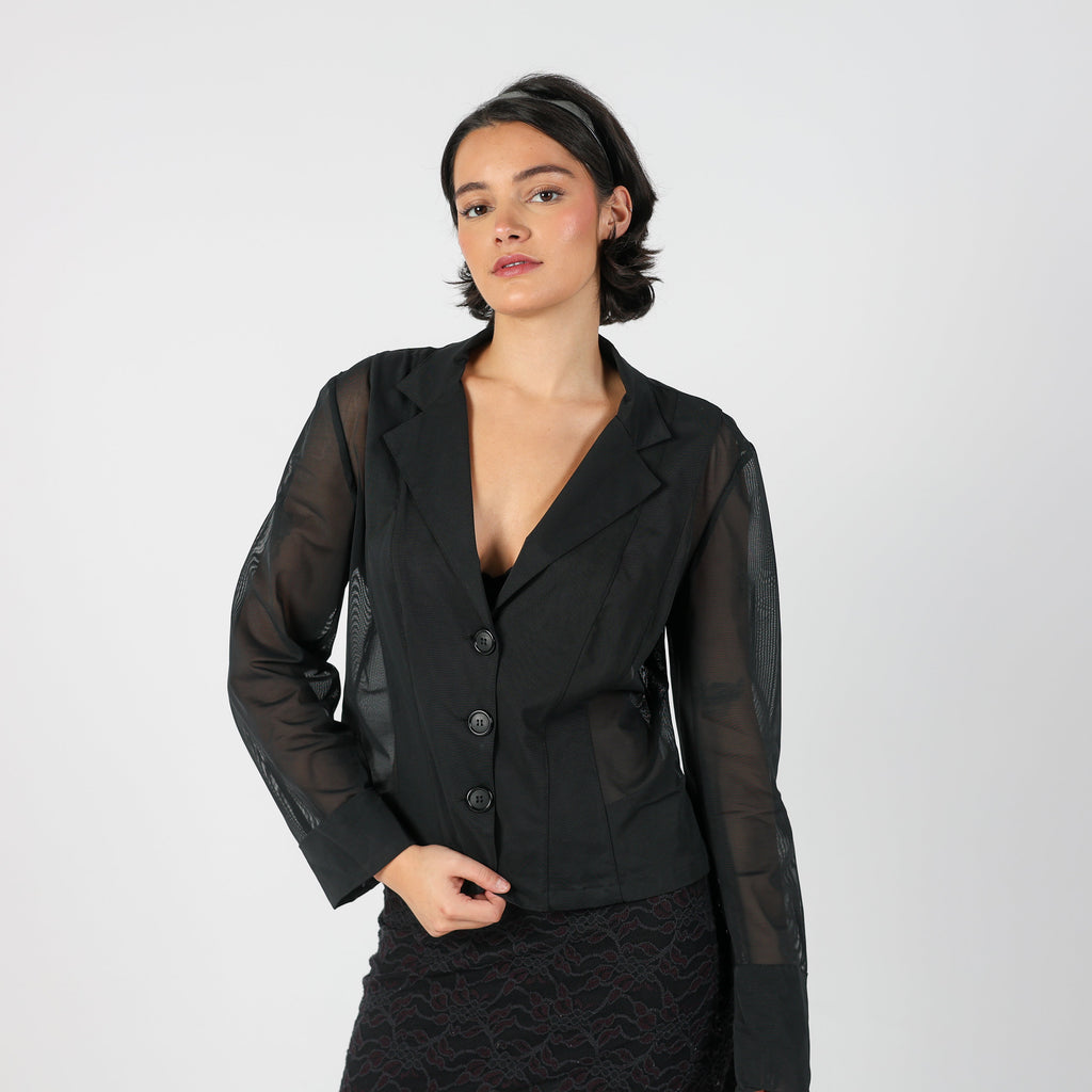 Black Y2K Studio Iko Blouse (L)