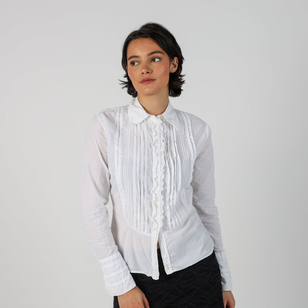 White Y2K Max&Co. Blouse (S)