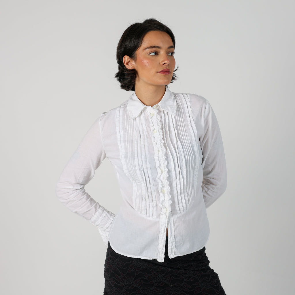 White Y2K Max&Co. Blouse (S)