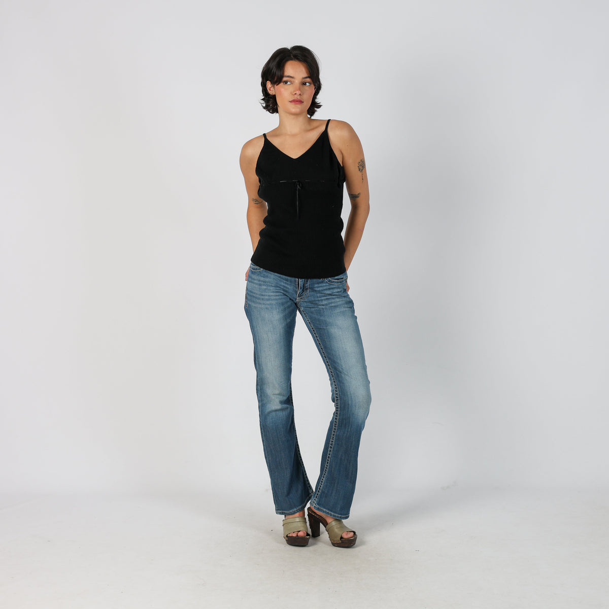 Blue Y2K Bootcut Jeans (S)