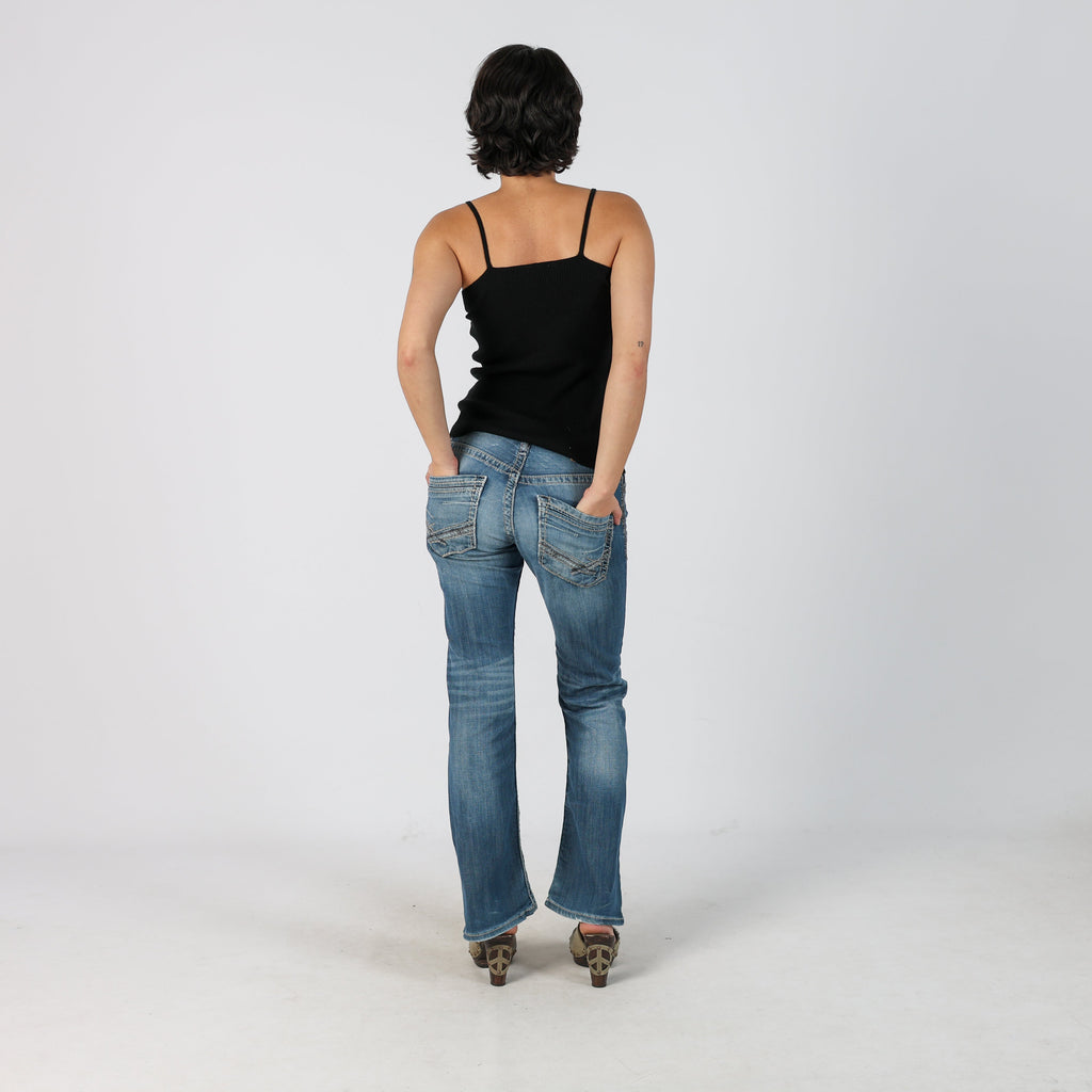 Blue Y2K Bootcut Jeans (S)