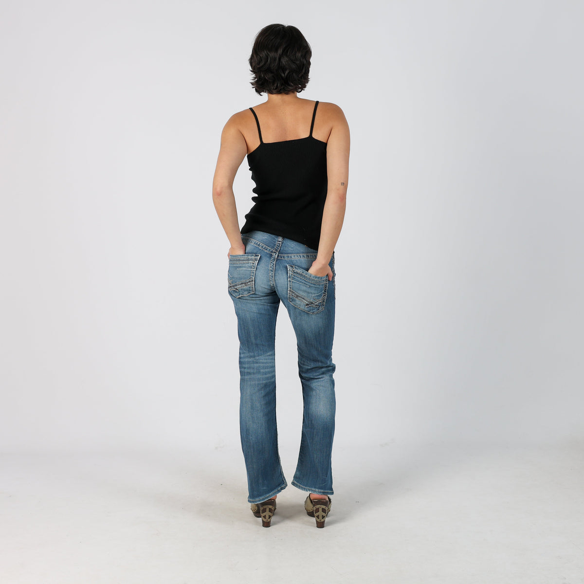Blue Y2K Bootcut Jeans (S)