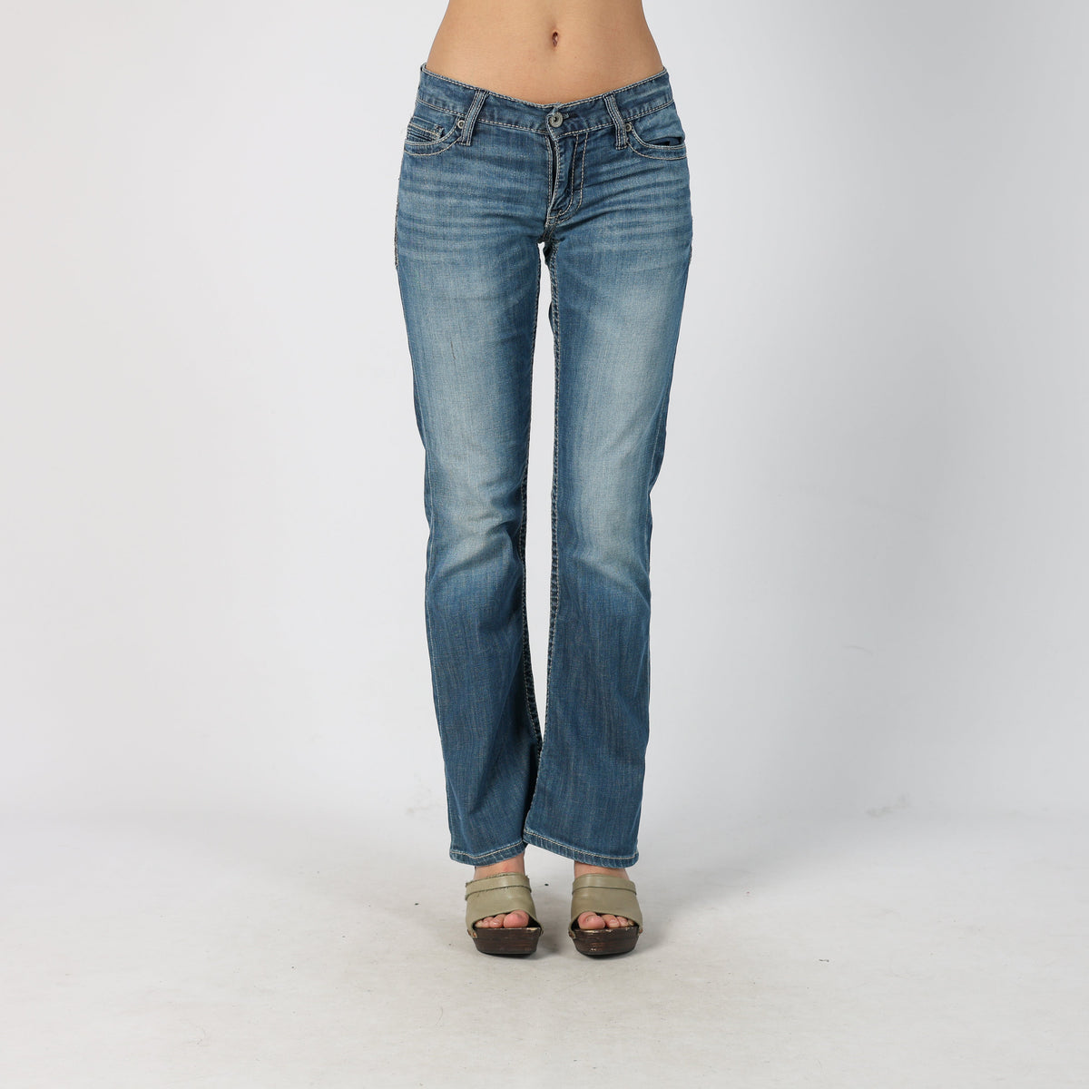 Blue Y2K Bootcut Jeans (S)