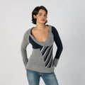 Grey Y2K Coconuda Long Sleeve Top (M)