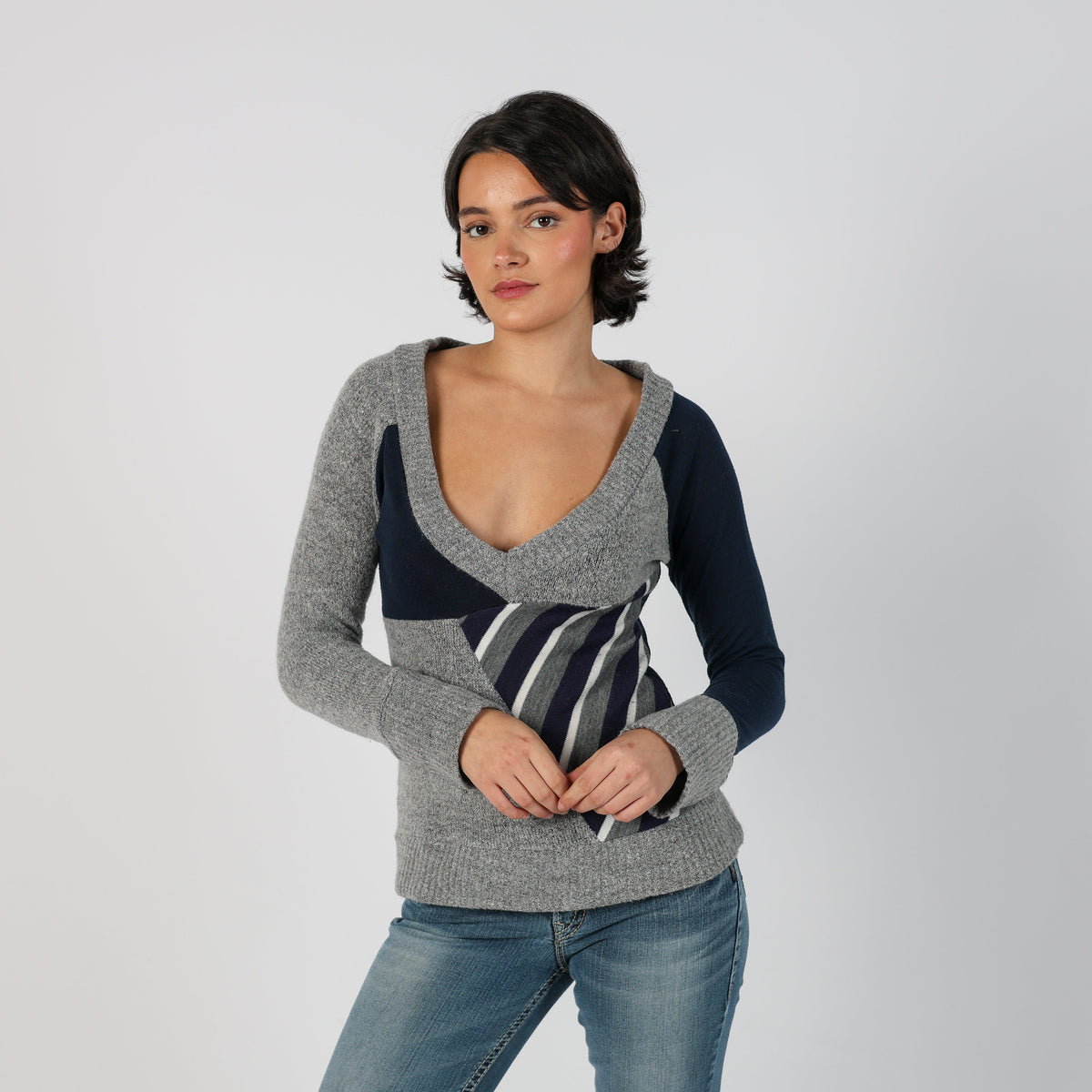 Grey Y2K Coconuda Long Sleeve Top (M)