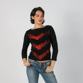 Black Y2K Long Sleeve Top (S)