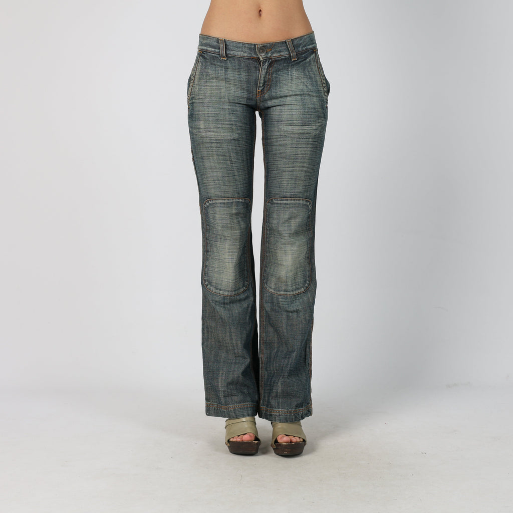 Blue Y2K Killah Bootcut Jeans (S)