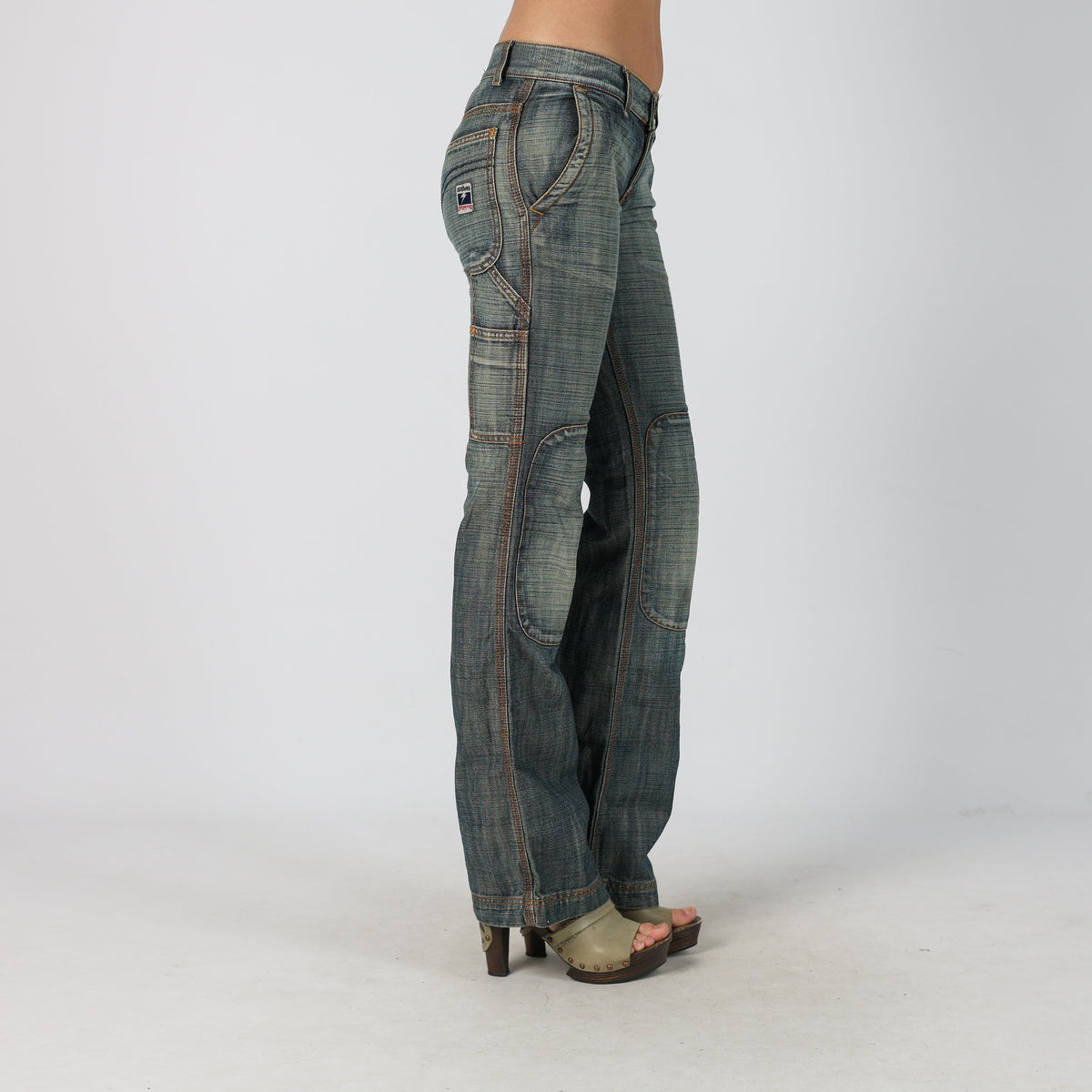 Blue Y2K Killah Bootcut Jeans (S)