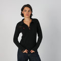 Black Y2K Polo Sport Ralph Lauren Long Sleeve Top (M)