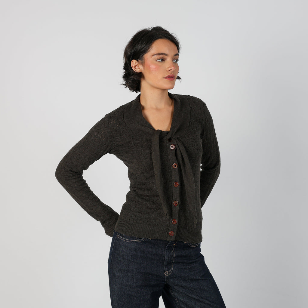 Brown Y2K Dolce & Gabbana Knitted Top (M)