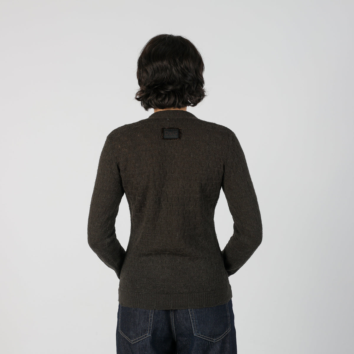 Brown Y2K Dolce & Gabbana Knitted Top (M)