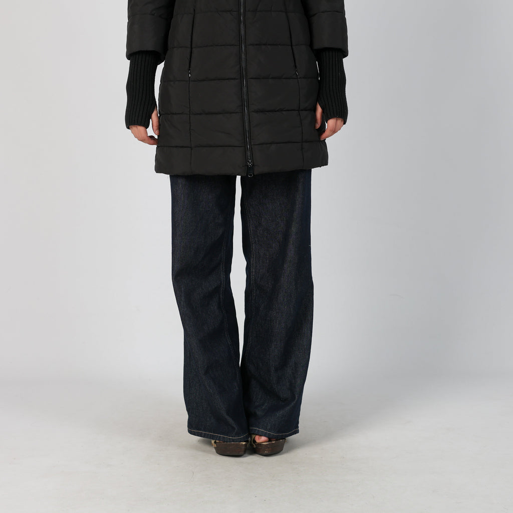 Black Y2K Puffer Jacket (M)