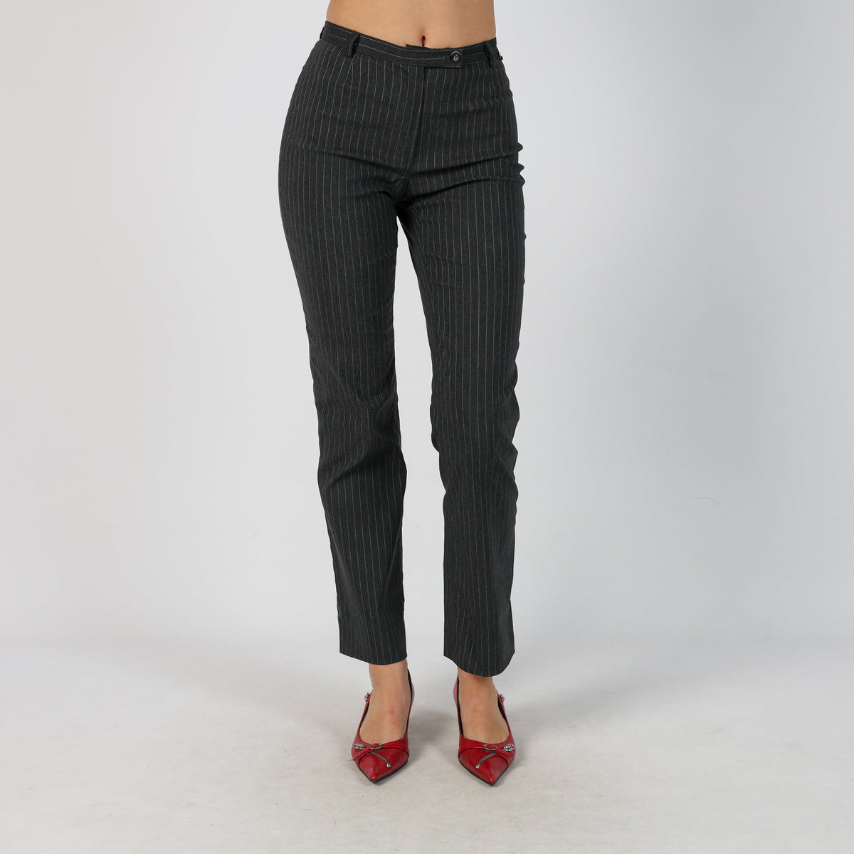 Black Y2K Richmond Woven Trousers (XS)