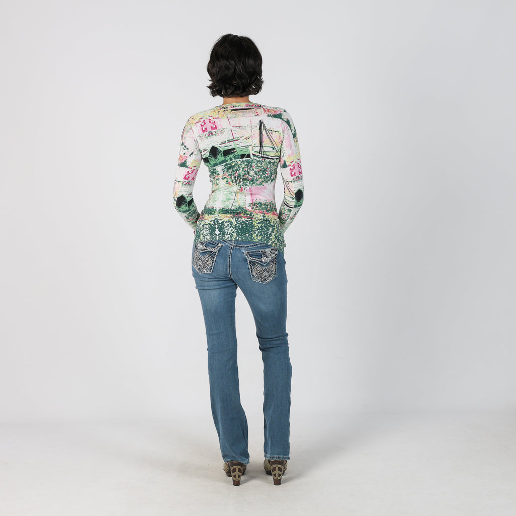 Blue Y2K Bootcut Jeans (S)