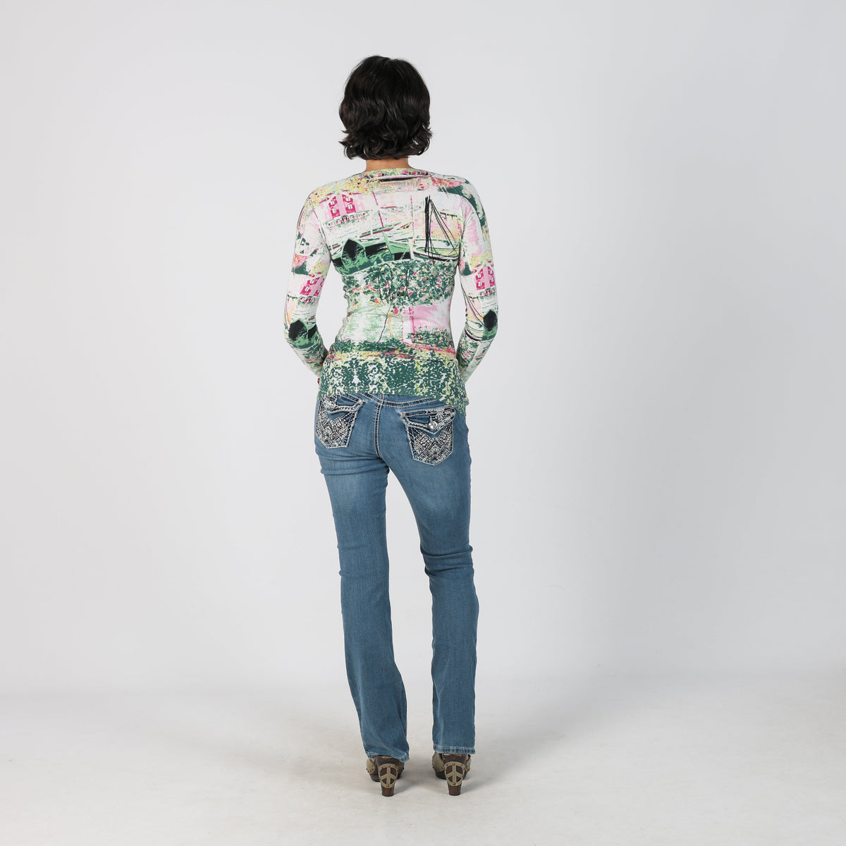 Blue Y2K Bootcut Jeans (S)