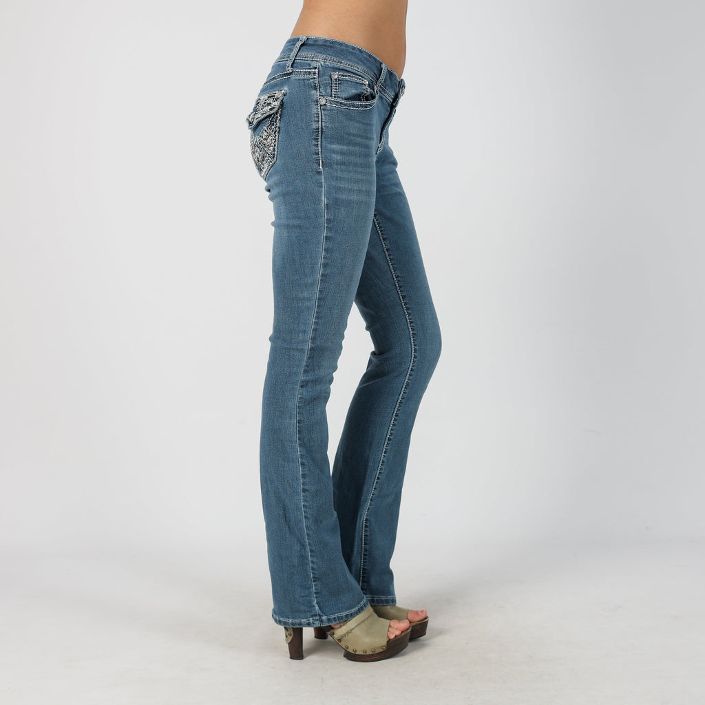 Blue Y2K Bootcut Jeans (S)