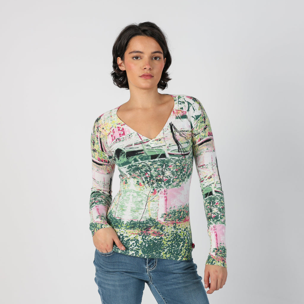 White Y2K PHARD Long Sleeve Top (S)