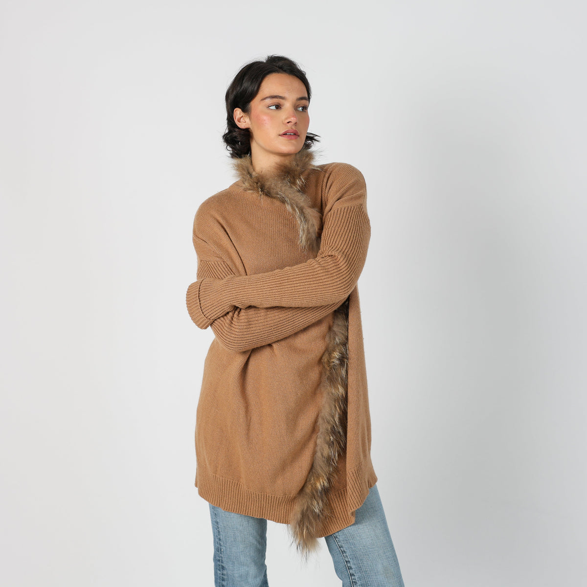 Tan Y2K Liu Jo Cardigan (L)
