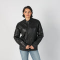 Black Y2K Pepe Jeans Leather Jacket (M)