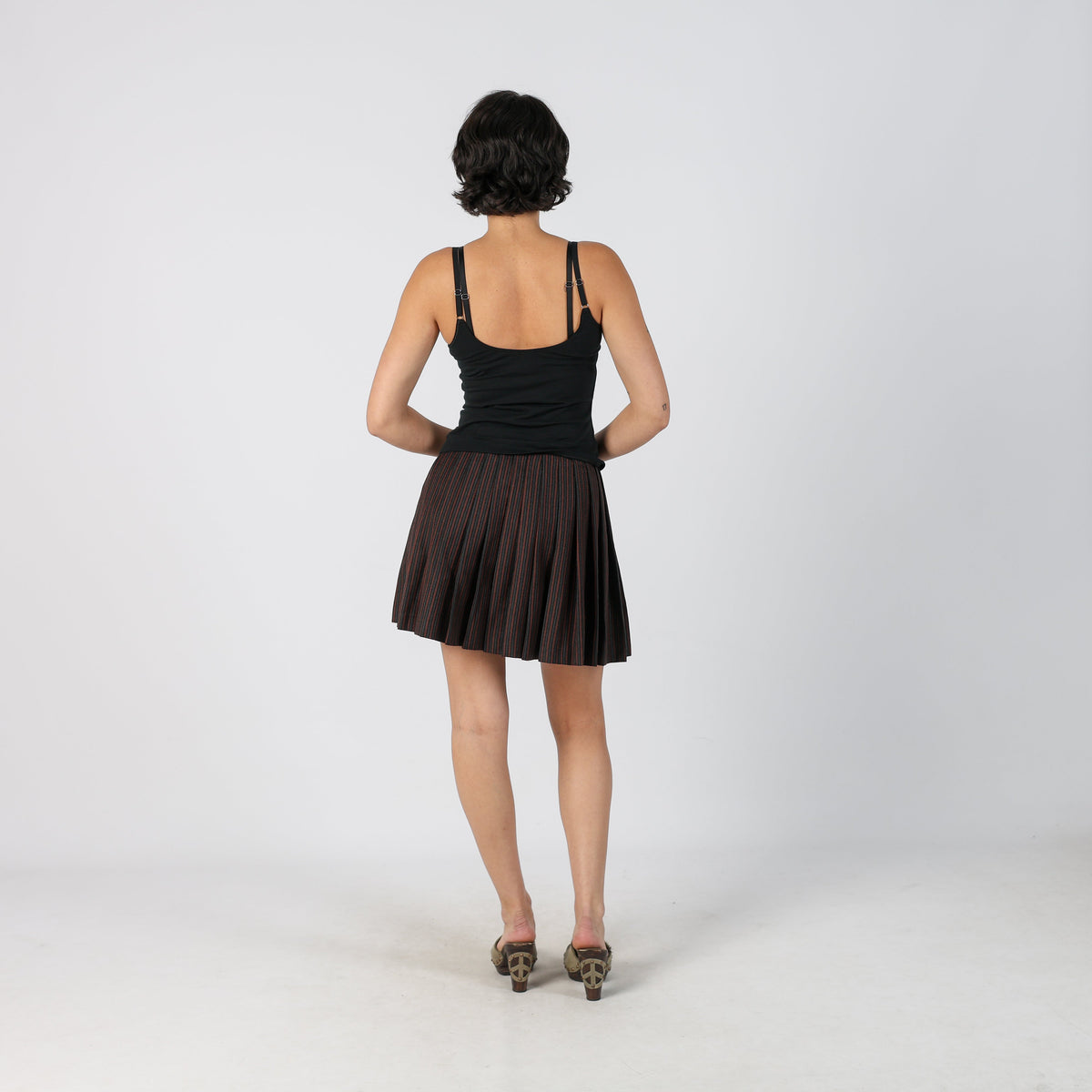 Brown Y2K United Colors of Benetton Wrap Skirt (S)