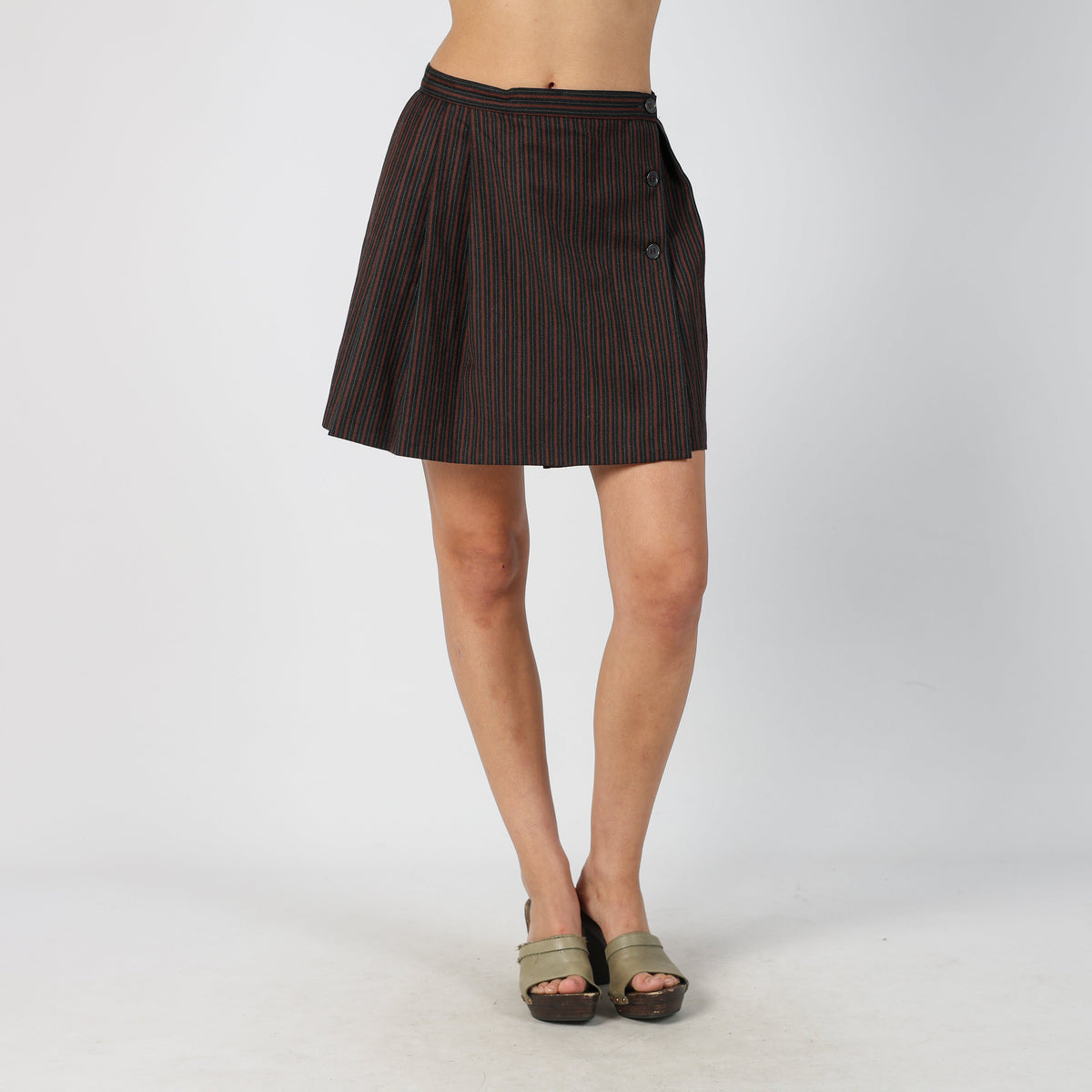 Brown Y2K United Colors of Benetton Wrap Skirt (S)