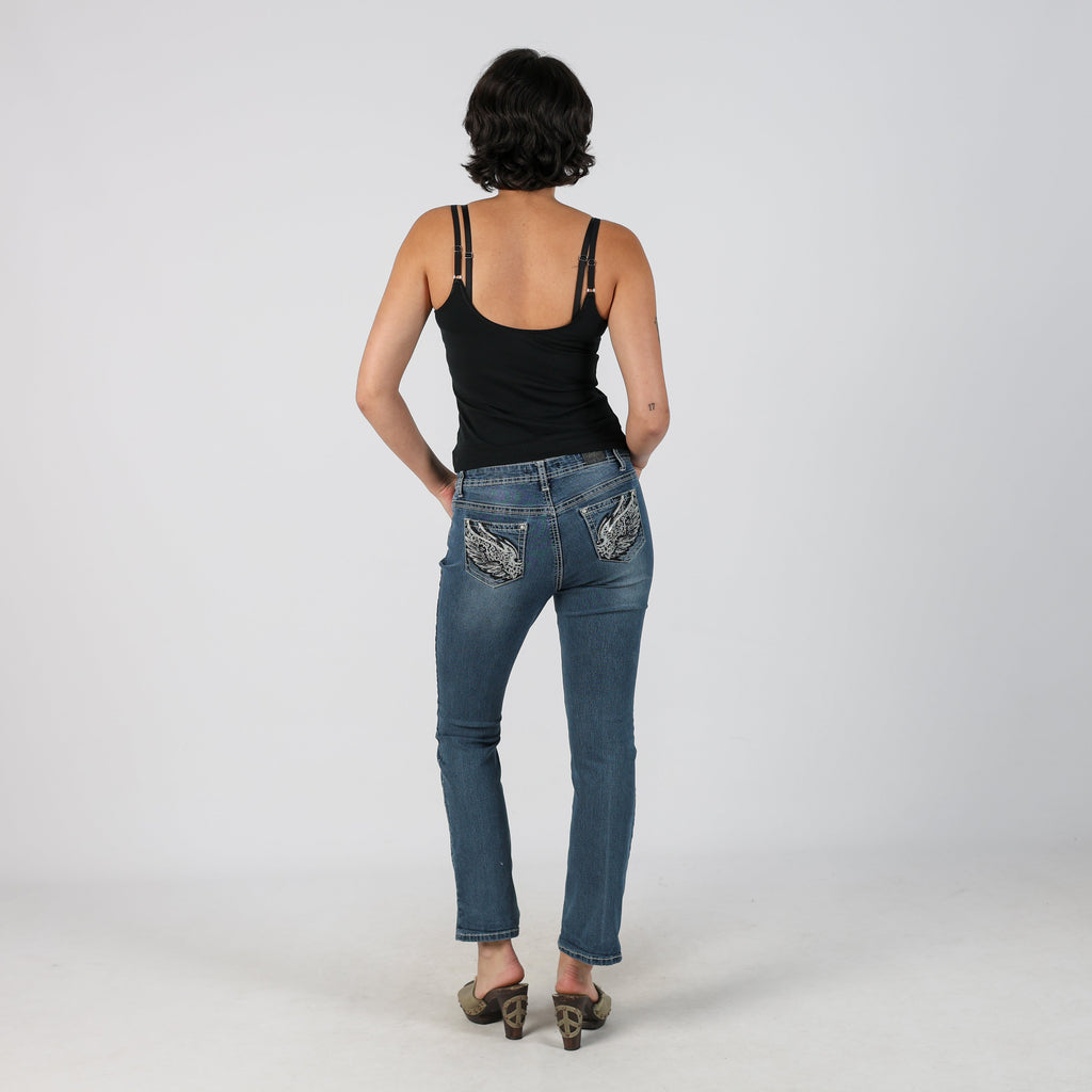 Blue Y2K ZCO Jeans Bootcut Jeans (S)