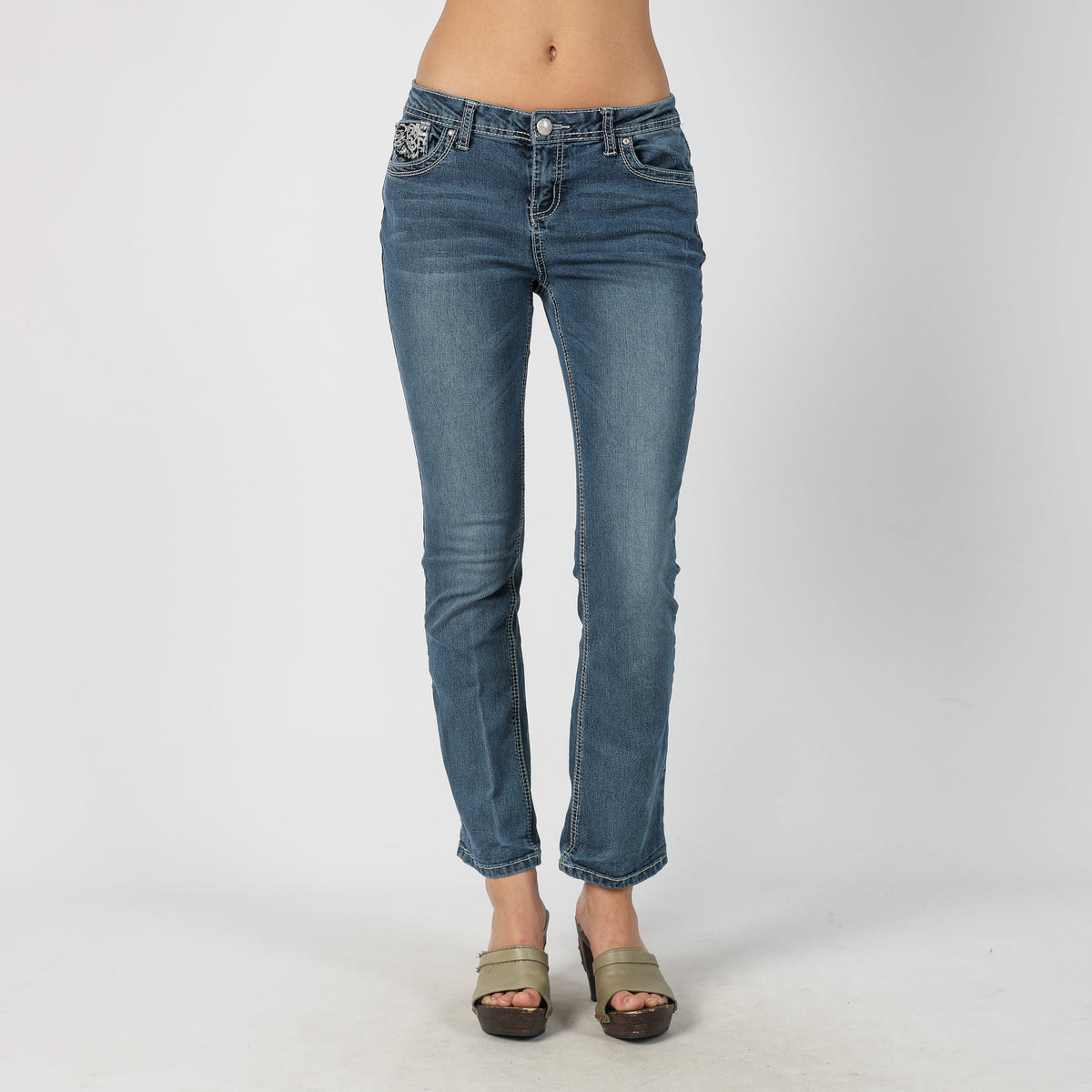 Blue Y2K ZCO Jeans Bootcut Jeans (S)