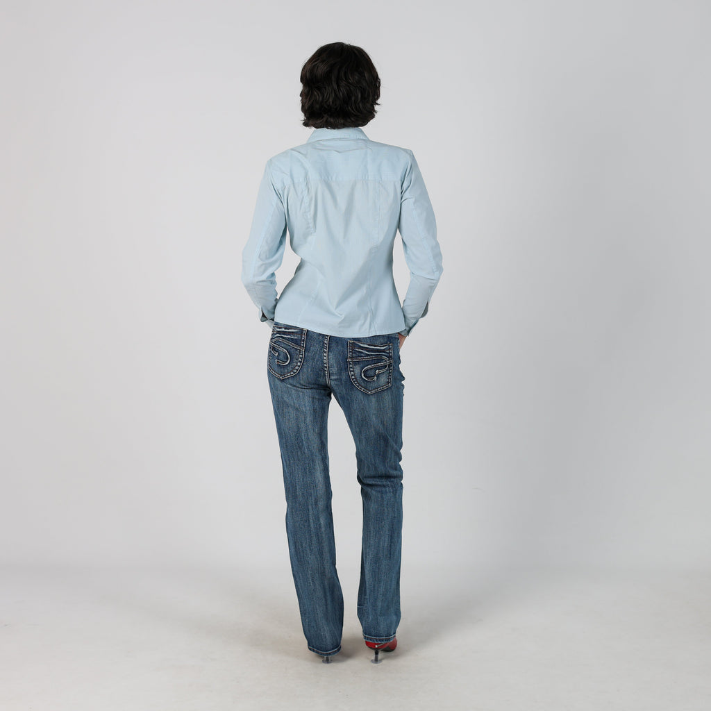 Blue Y2K Made in Italy Bootcut Jeans (M)