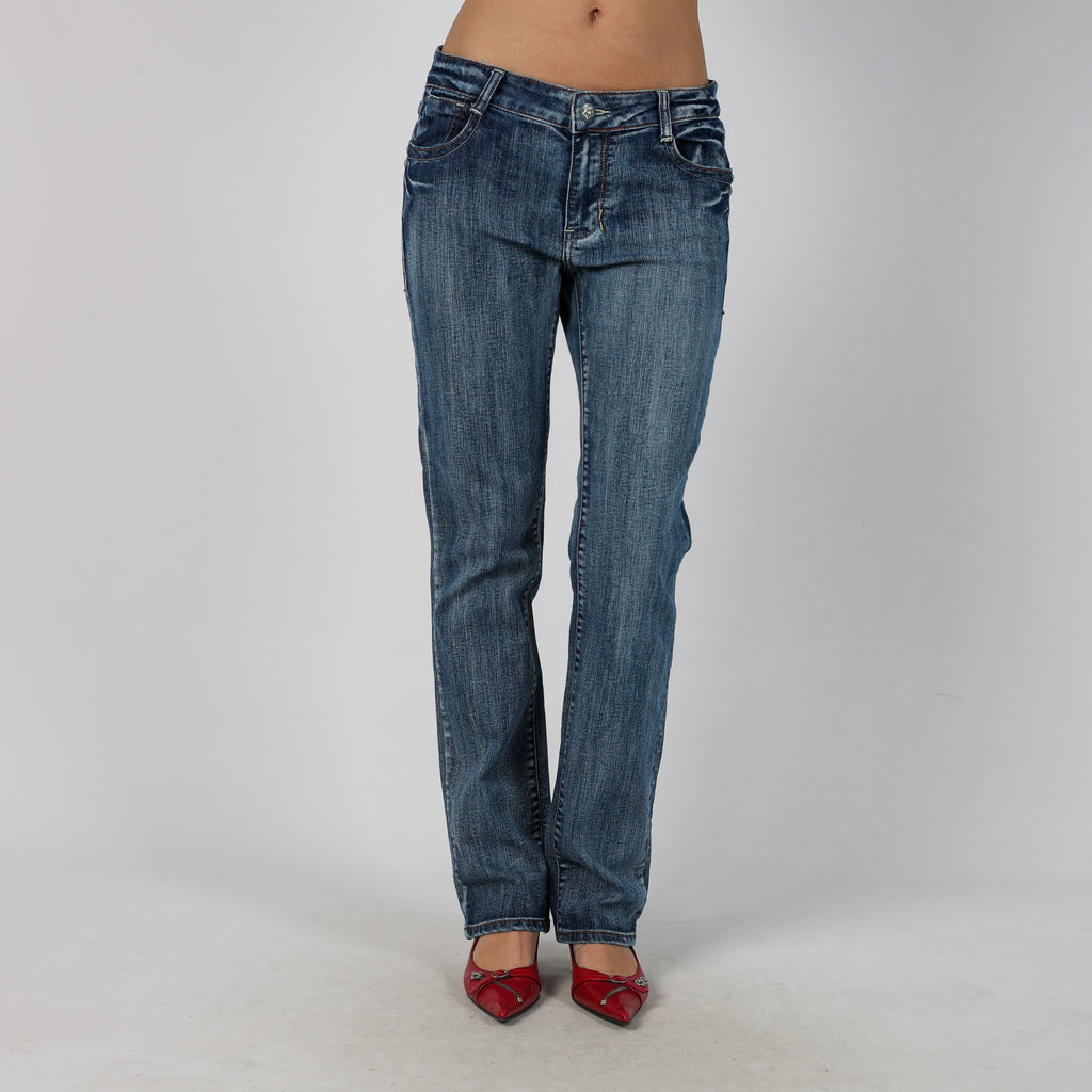 Blue Y2K Made in Italy Bootcut Jeans (M)