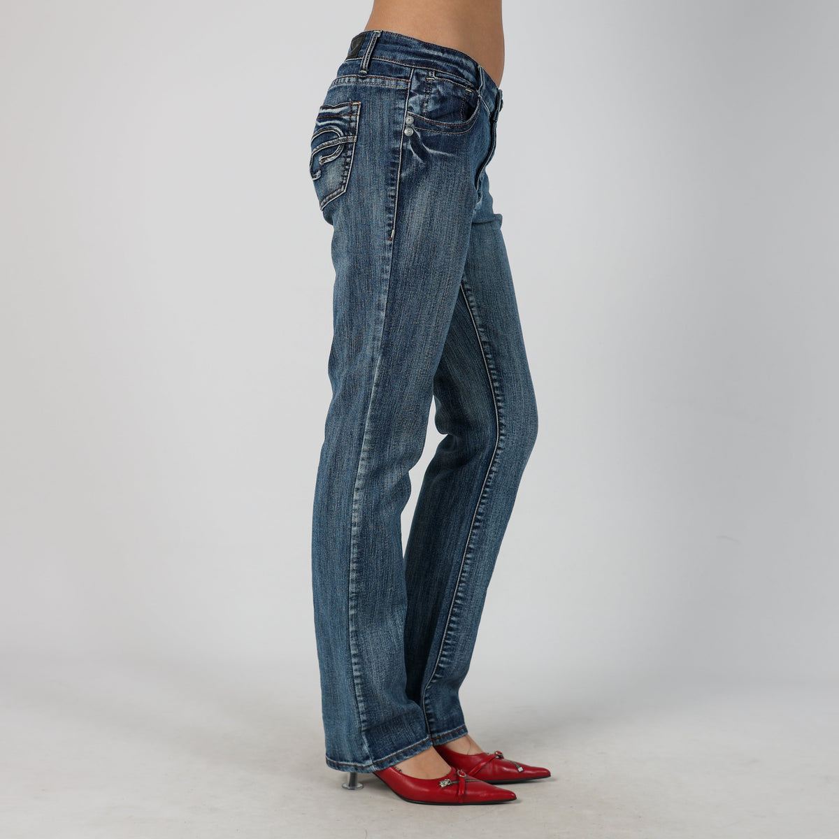 Blue Y2K Made in Italy Bootcut Jeans (M)