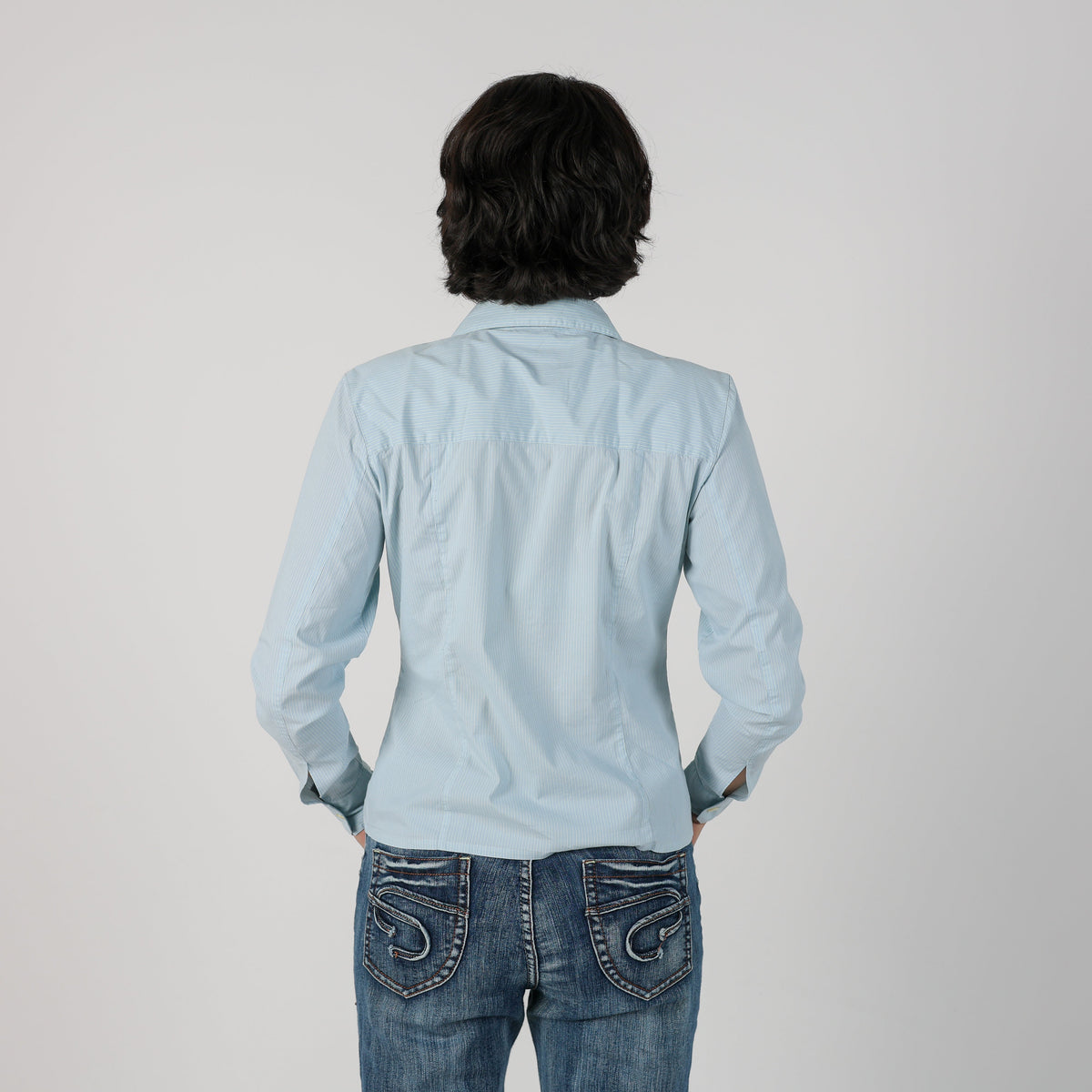 Light Blue Y2K Fila Shirt (M)