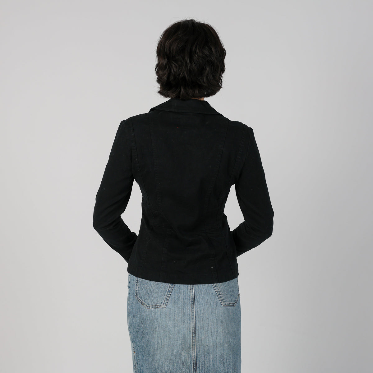Black Y2K W&W Woven Jacket (S)