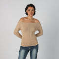 Beige Y2K Long Sleeve Top Millane (S)