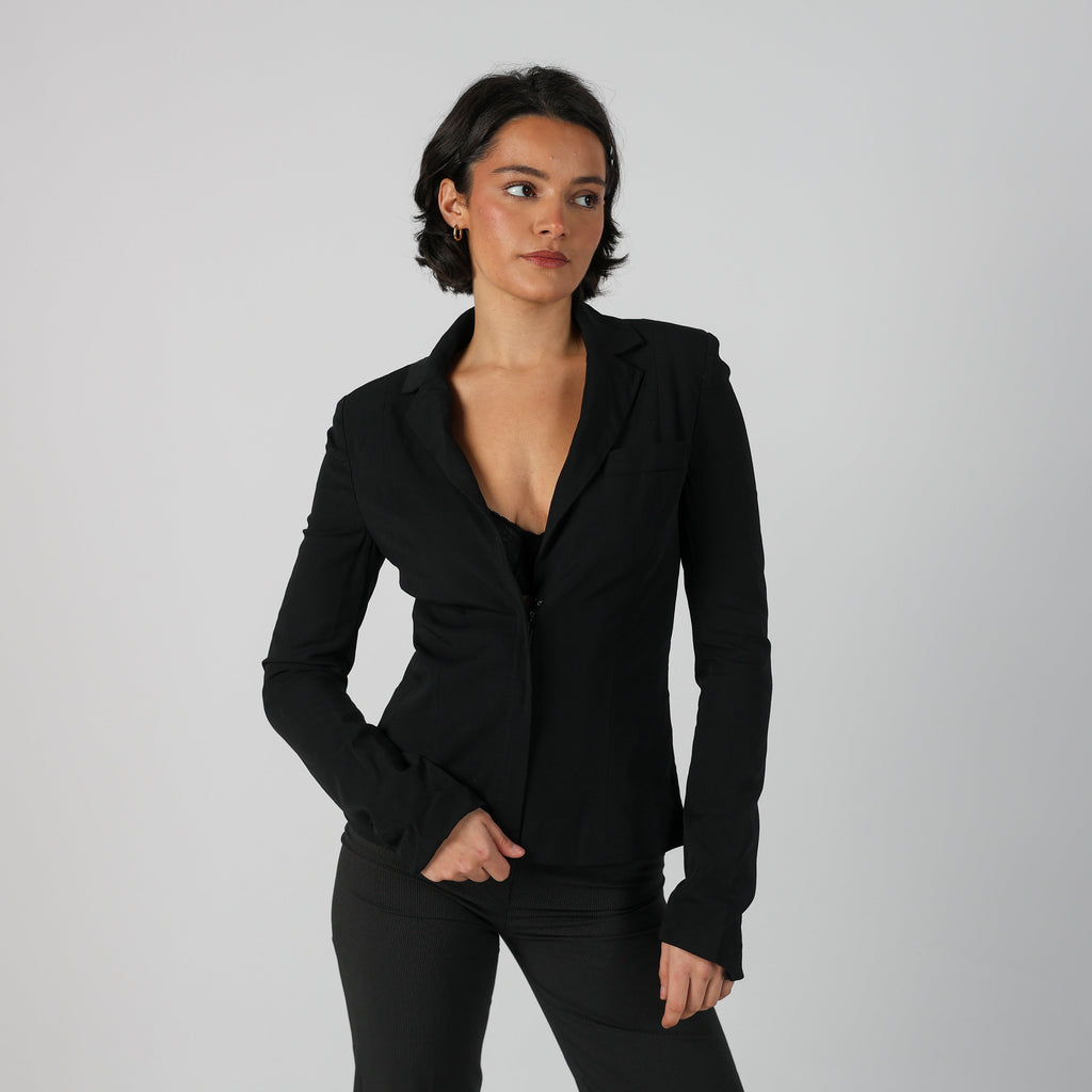 Black Y2K Patrizia Pepe Blazer (M)