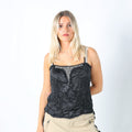 Black Y2K Yamamay Cami Embellished front (L)