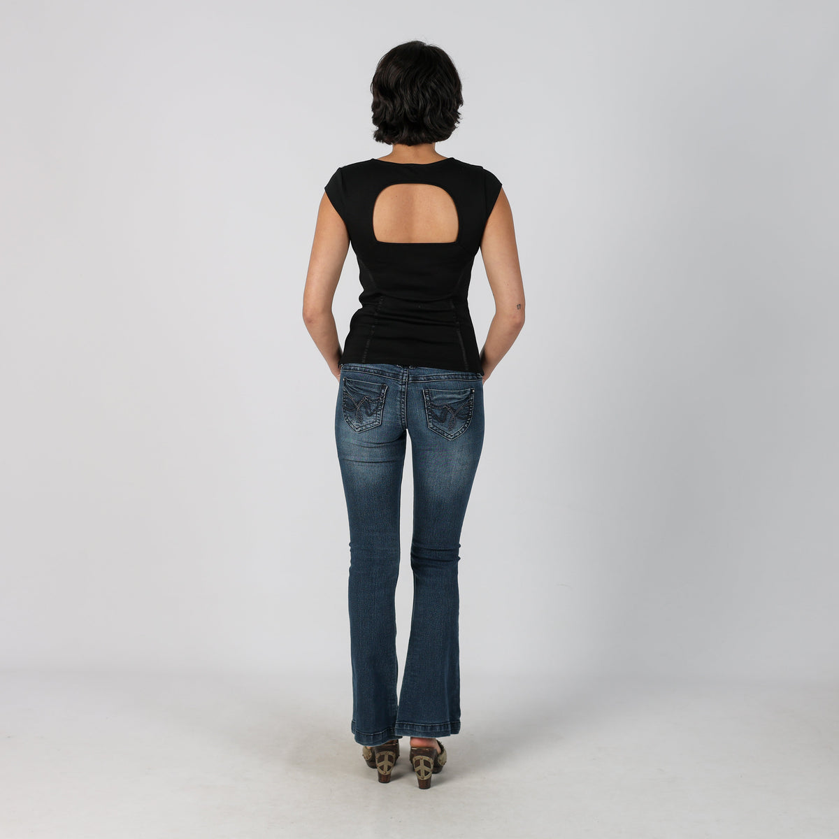 Blue Y2K WallFlower Bootcut Jeans (M)