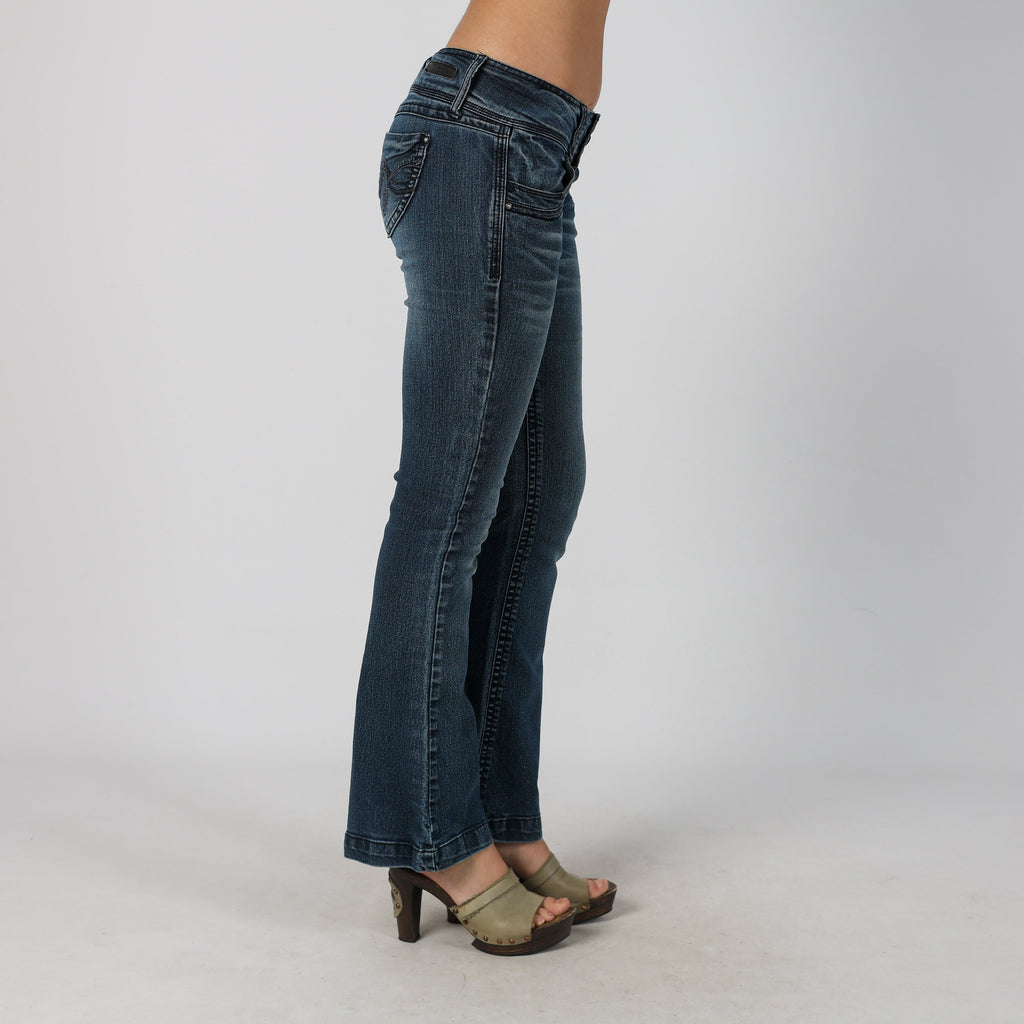 Blue Y2K WallFlower Bootcut Jeans (M)