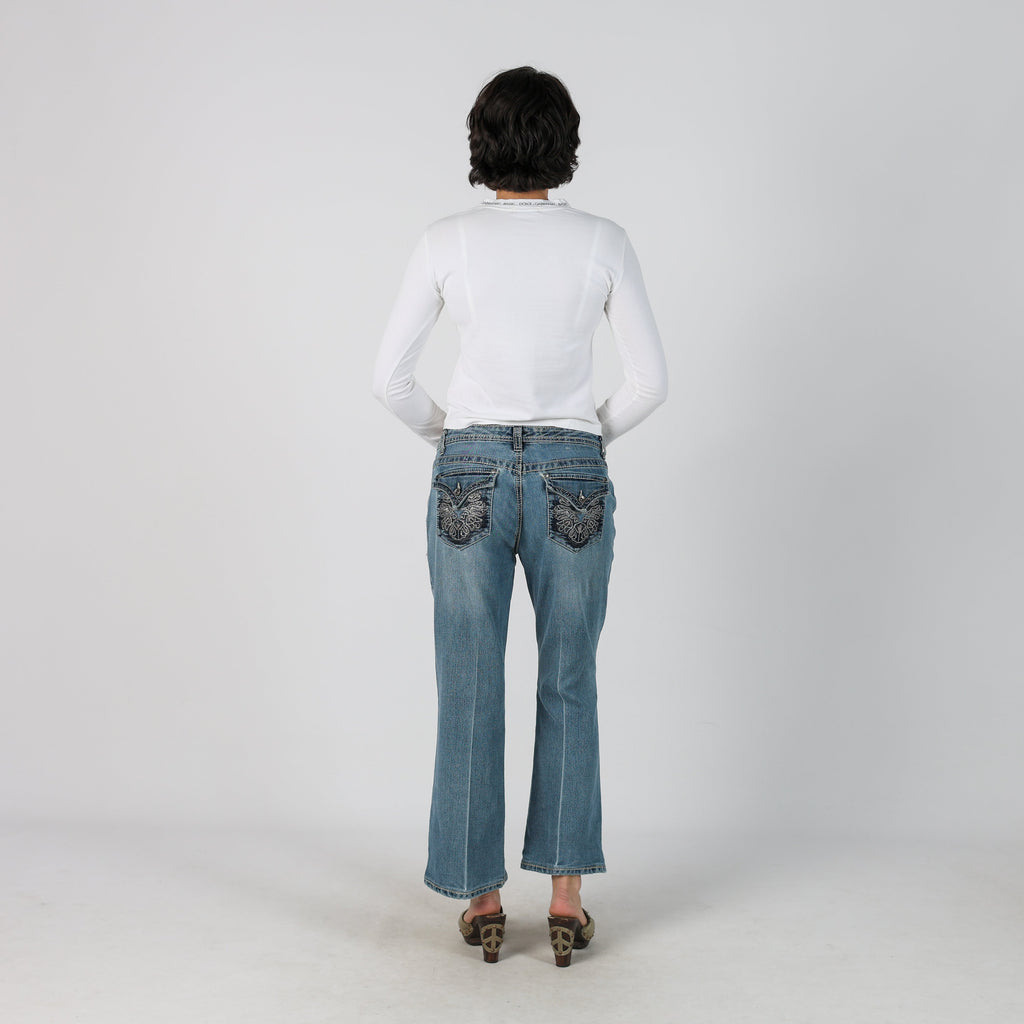 Blue Y2K Nine West Bootcut Jeans (M)