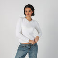 White Y2K Dolce & Gabbana Long Sleeve Top (S)