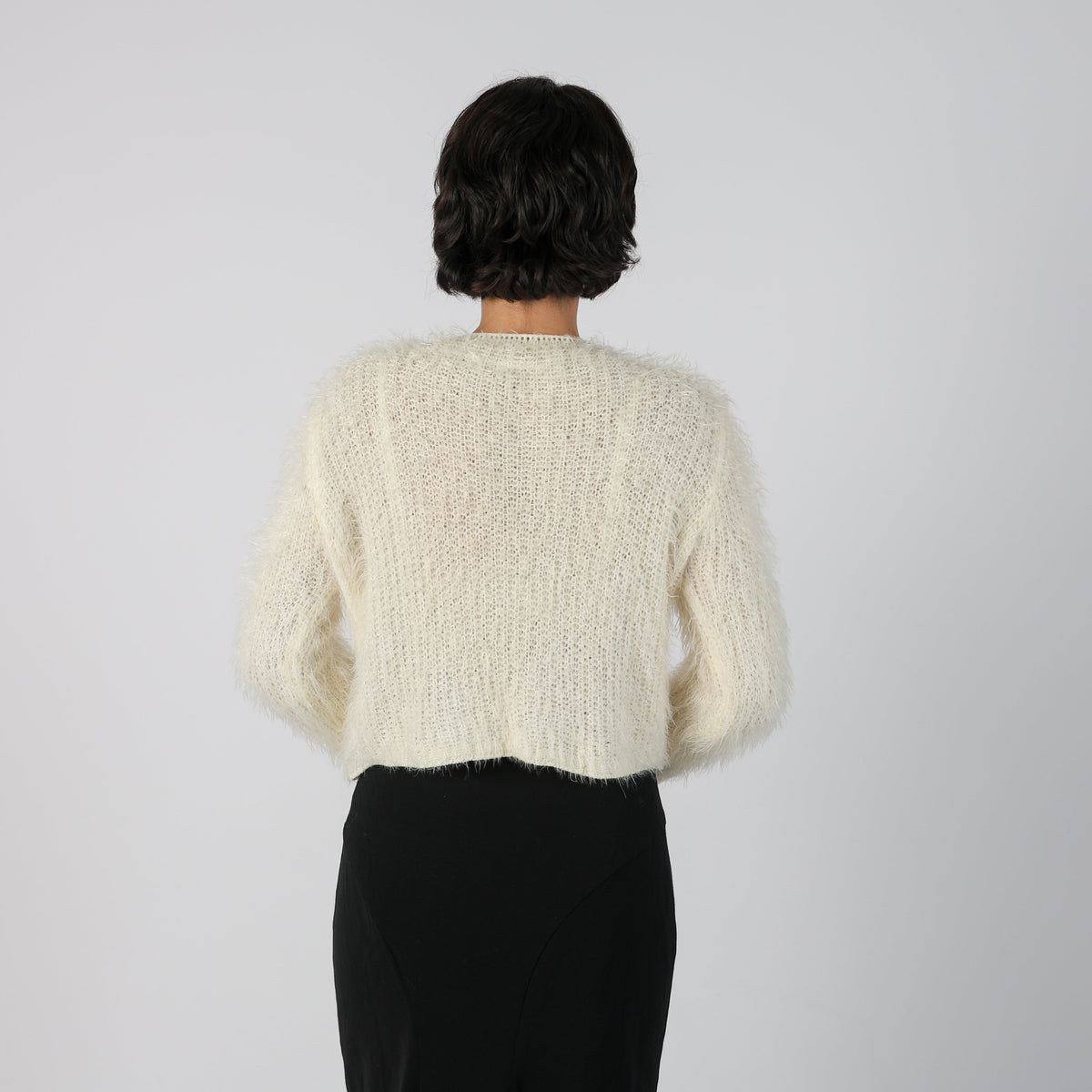Cream Y2K Made in Italy Cardigan (M)