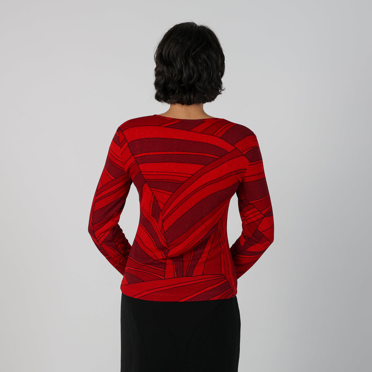Red Y2K Energie Long Sleeve Top (S)