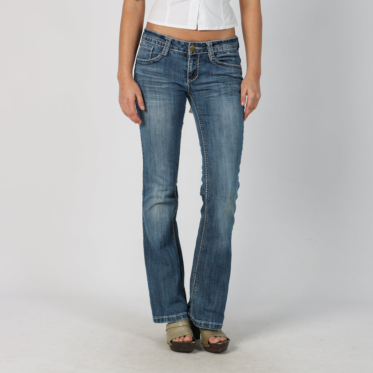 Blue Y2K Bootcut Jeans H&G Jeans (S)
