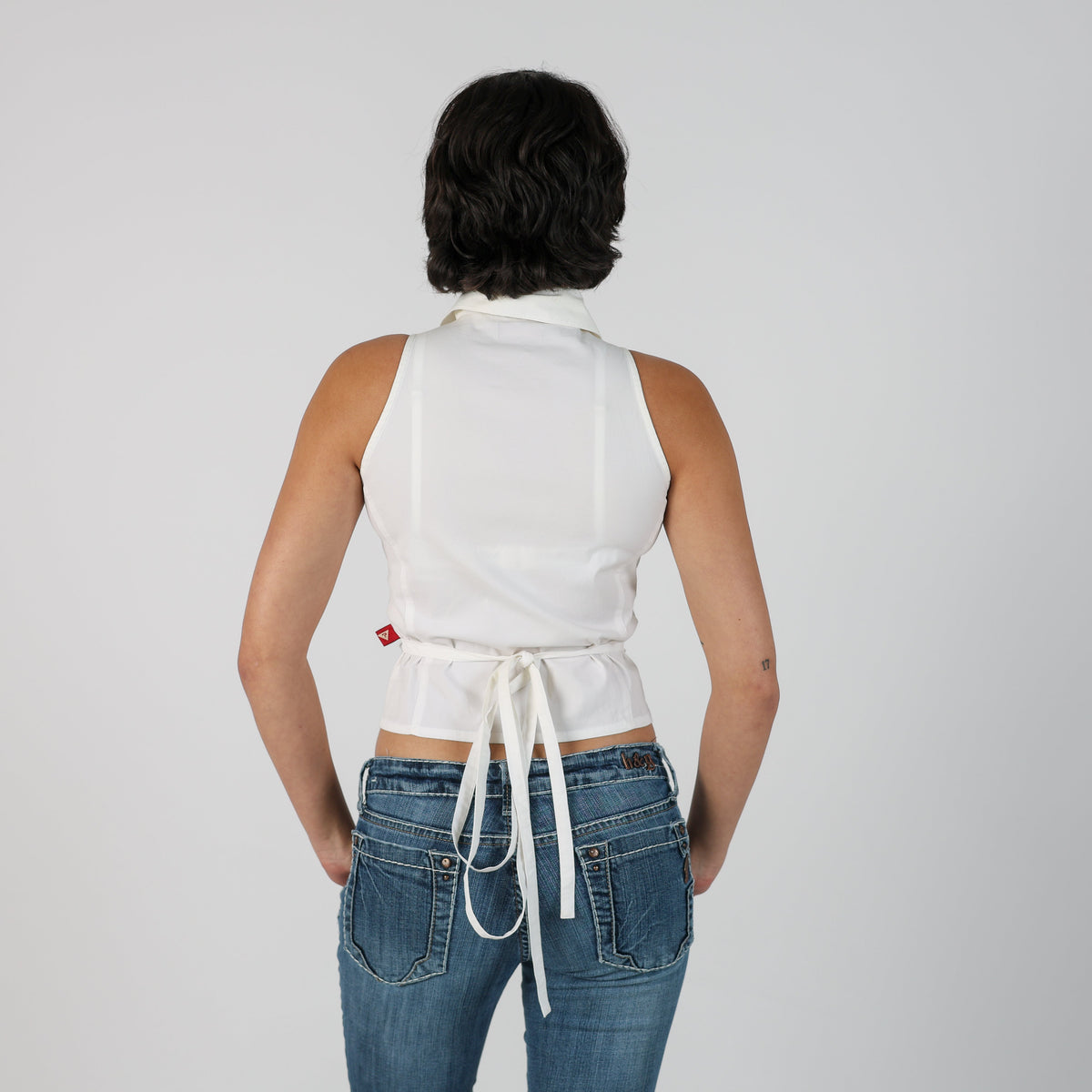 White Y2K Guess Blouse (XS)
