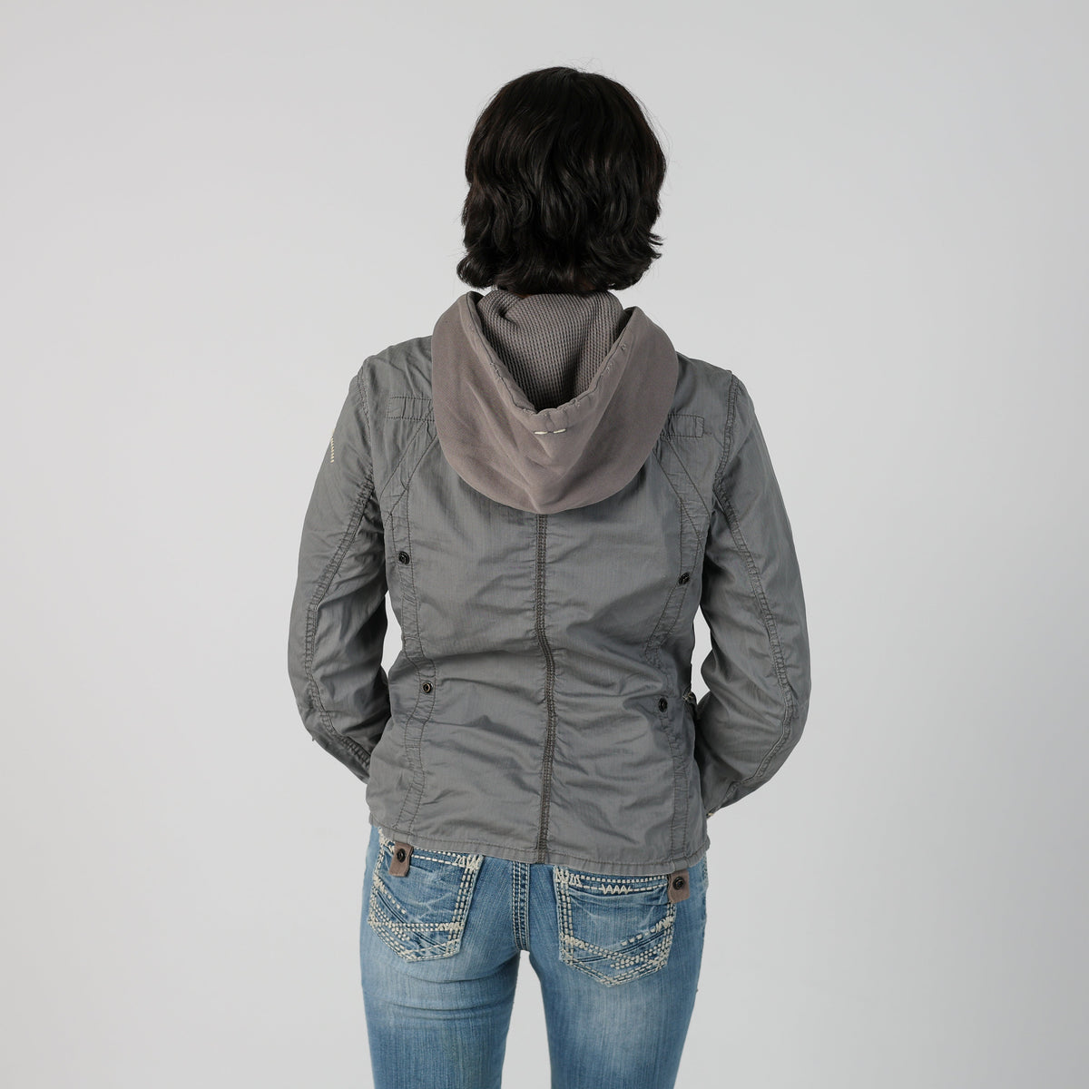 Grey Y2K G-Star Woven Jacket (L)