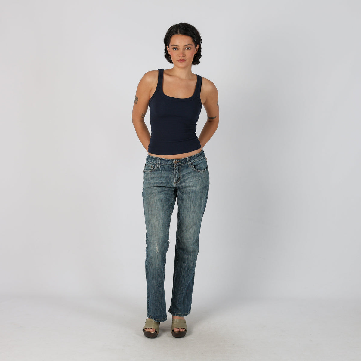 Blue Y2K Maurices Straight Jeans (M)